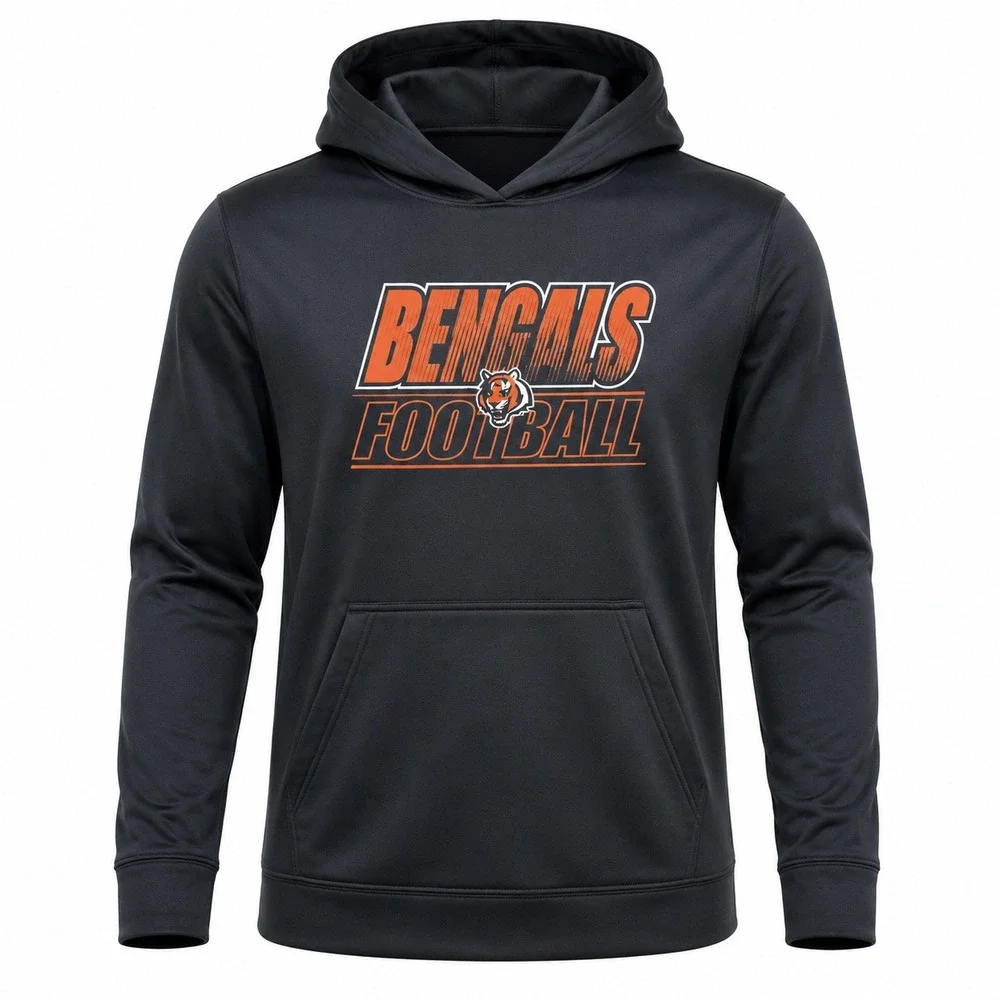 NFL Cincinnati Bengals NWT Youth Hoodie Black Large 14/16 School sweatshirt